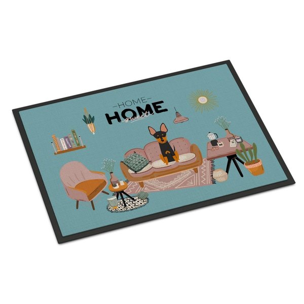 Carolines Treasures 18 x 27 in. English Toy Terrier Sweet Home Indoor or Outdoor Mat CK7954MAT